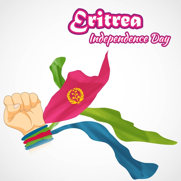 Vectorillustratie voor happy independence day eritrea