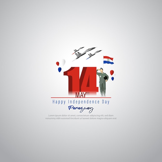 Vectorillustratie voor Happy Independence Day Paraguay