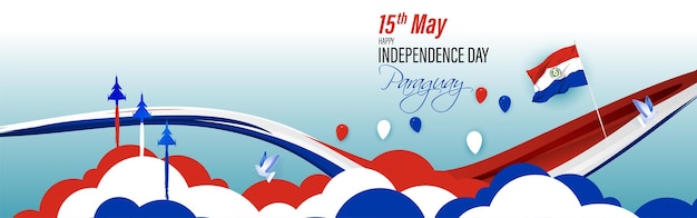 Vectorillustratie voor Happy Independence Day Paraguay