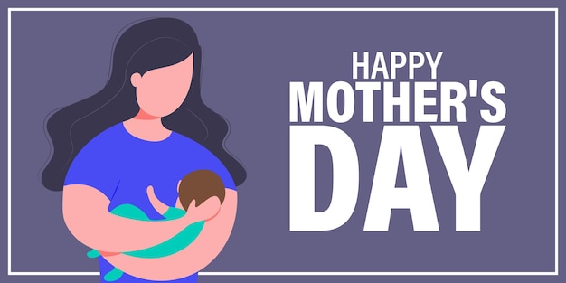 Vectorillustratie voor Happy Mother's Day banner