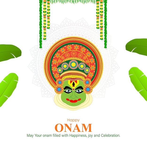 Vectorillustratie voor Happy Onam-begroeting