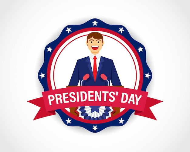 Vectorillustratie voor happy president day