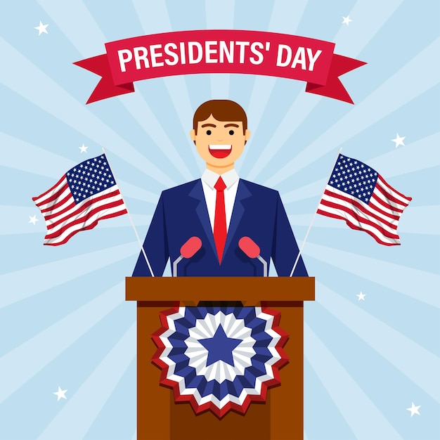 Vectorillustratie voor Happy President Day