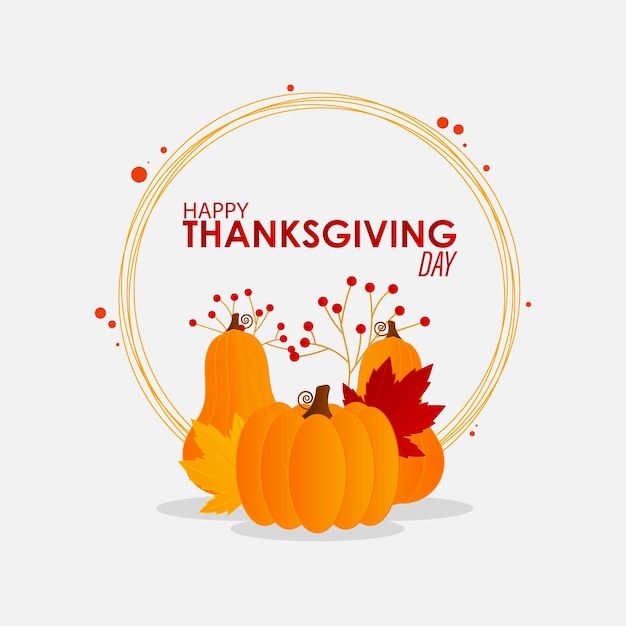 Vectorillustratie voor Happy Thanksgiving day-banner