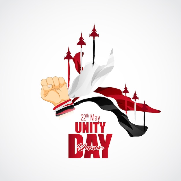 Vectorillustratie voor happy unity day jemen