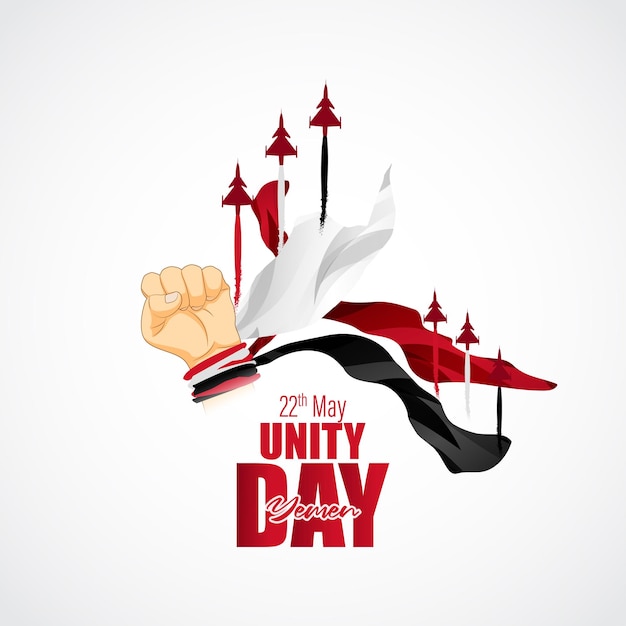 Vectorillustratie voor Happy Unity Day Jemen