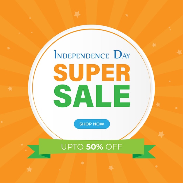 Vectorillustratie voor Indian Independence Day Sale banner