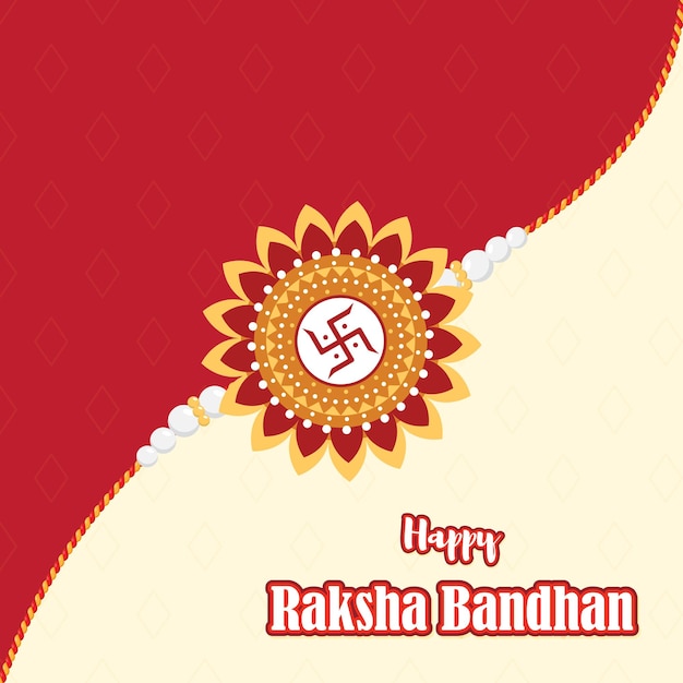 Vectorillustratie voor Indiase festival Raksha Bandhan-groet