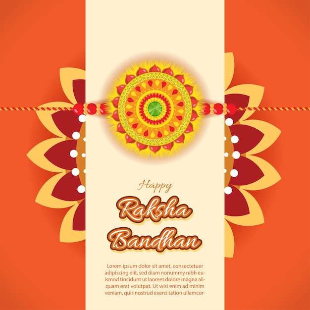 Vectorillustratie voor Indiase festival Raksha Bandhan-groet