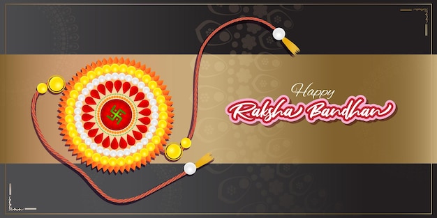 Vector vectorillustratie voor indiase festival raksha bandhan-groet