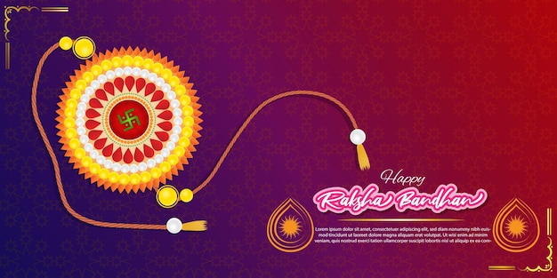 Vectorillustratie voor Indiase festival Raksha Bandhan-groet