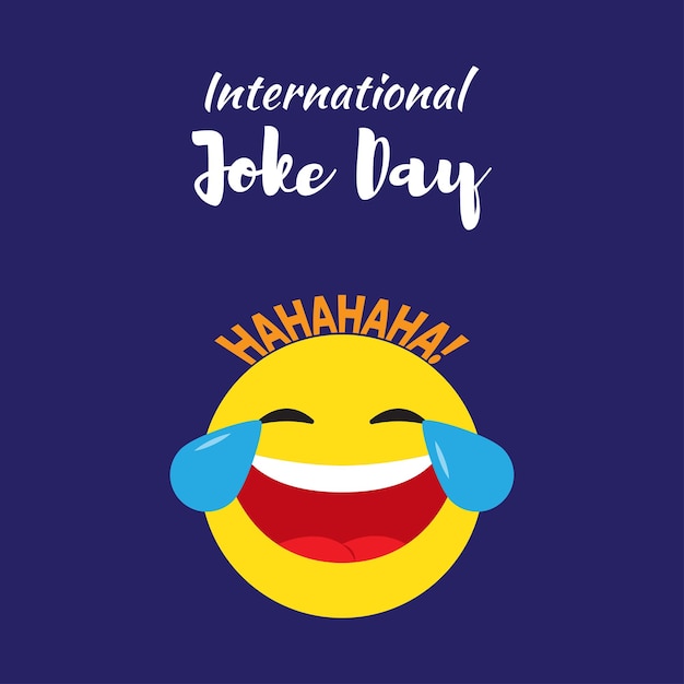 Vector vectorillustratie voor international joke day