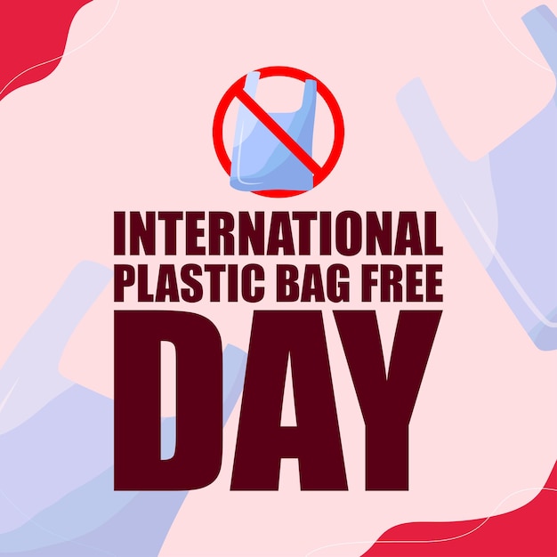 Vectorillustratie voor International Plastic Bag Free Day