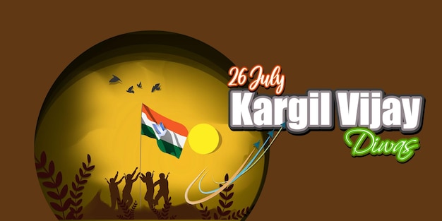 Vectorillustratie voor kargil vijay diwas