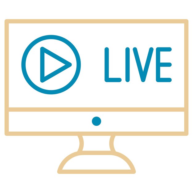 Vectorillustratie voor live streaming