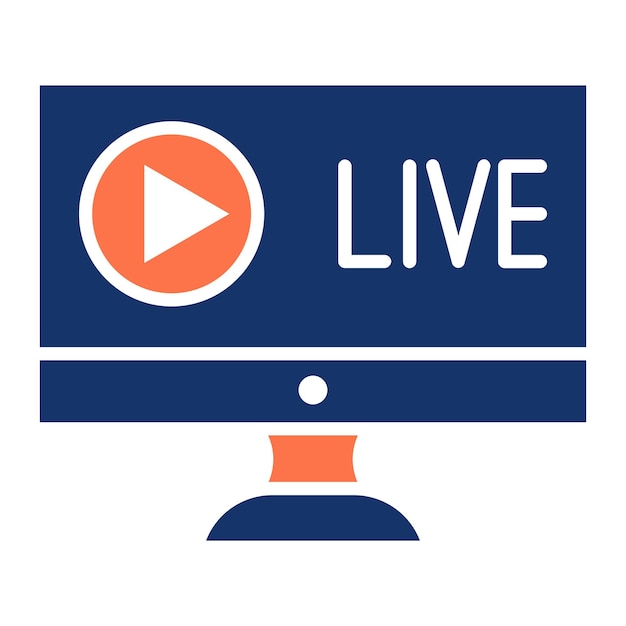 Vectorillustratie voor live streaming