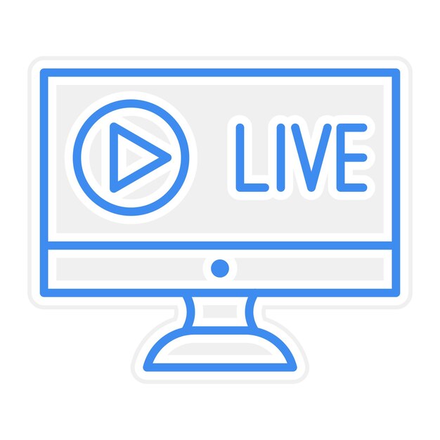 Vectorillustratie voor live streaming