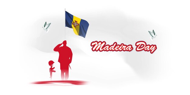 Vectorillustratie voor Madeira-dag