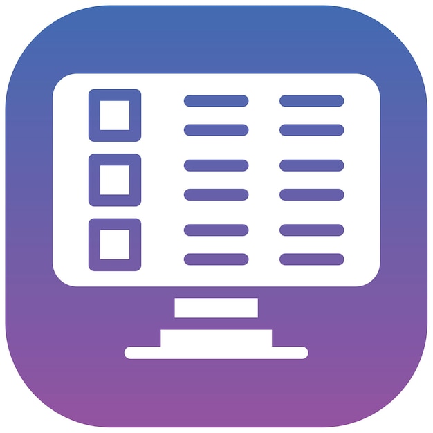 Vectorillustratie voor online examens