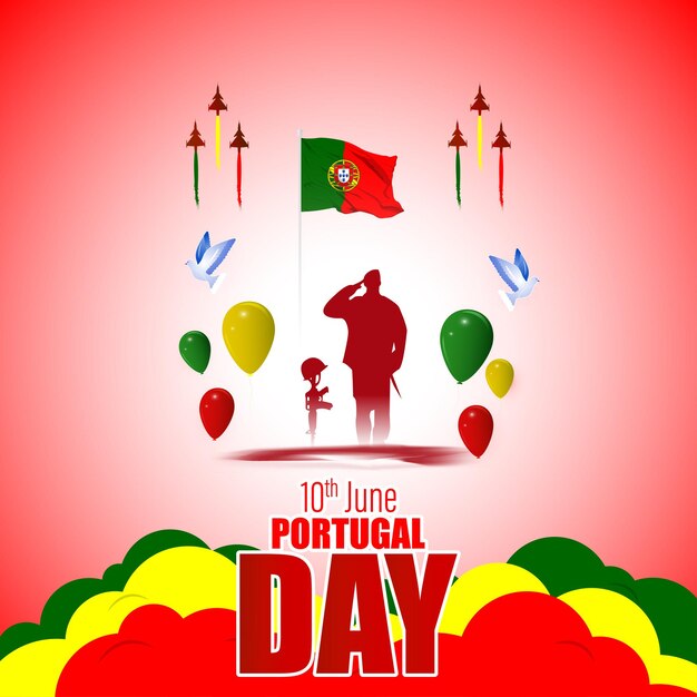 Vectorillustratie voor Portugal dagnationale dag