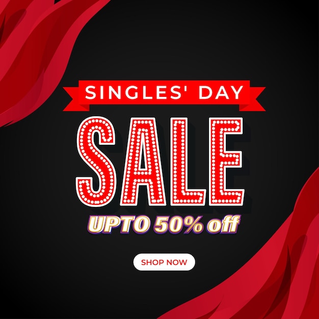 Vectorillustratie voor Singles Day Sale