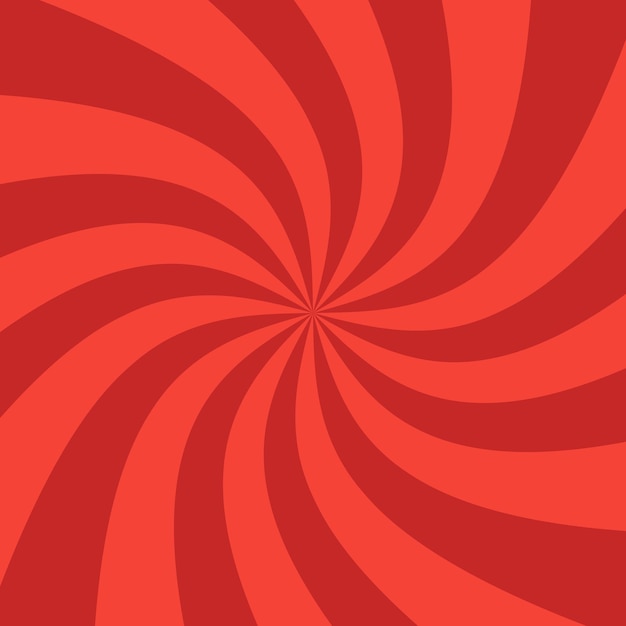 Vectorillustratie voor swirl-ontwerp. Wervelende radiaal patroon achtergrond. Vortex starburst spiraal twirl vierkant. Helix rotatie stralen. Convergerende psychedelische schaalbare strepen. Leuke zonnestralen.