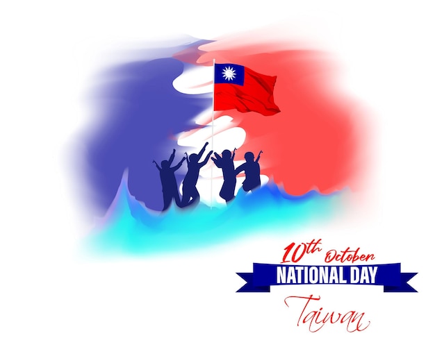 Vectorillustratie voor Taiwan National day-10 oktober