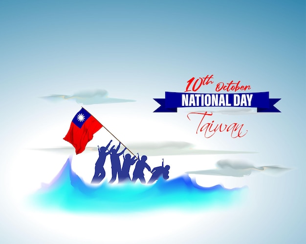 Vectorillustratie voor Taiwan National day-10 oktober