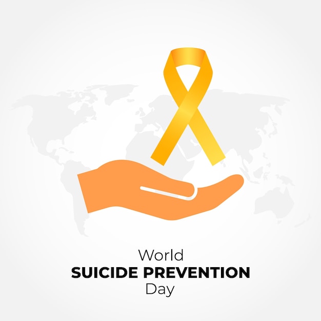 Vectorillustratie voor Werelddag voor zelfmoordpreventie