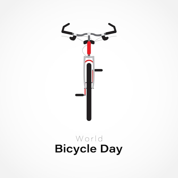 Vectorillustratie voor wereldfietsdag