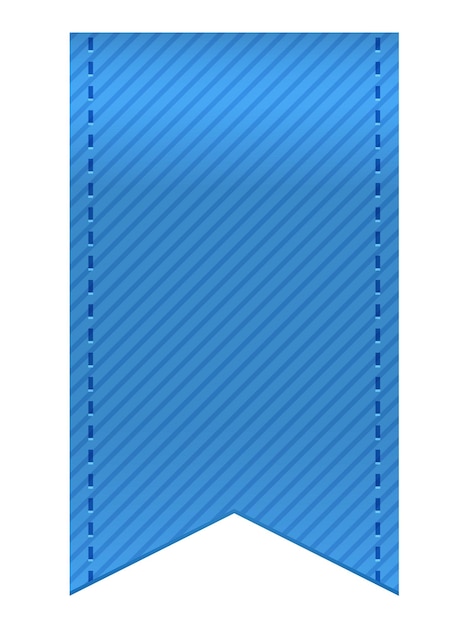 Vectorillustratieconcept blauw lint dat op witte achtergrond wordt geïsoleerd