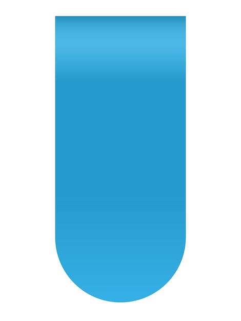 Vectorillustratieconcept blauw lint dat op witte achtergrond wordt geïsoleerd