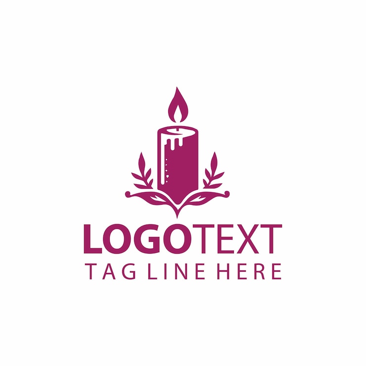 Vectorillustraties van een kaarsbladlogo