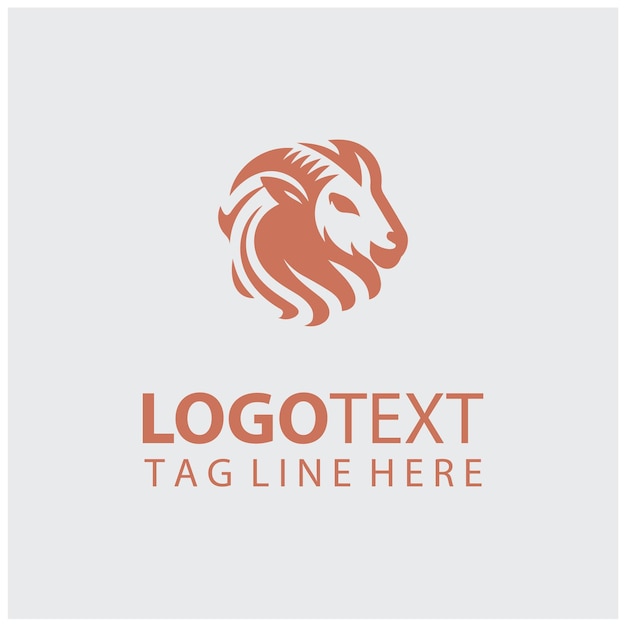 Vectorillustraties van het logo van de geit