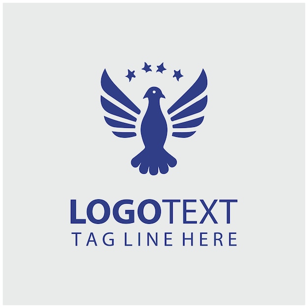 Vectorillustraties van het Pigeon-logo