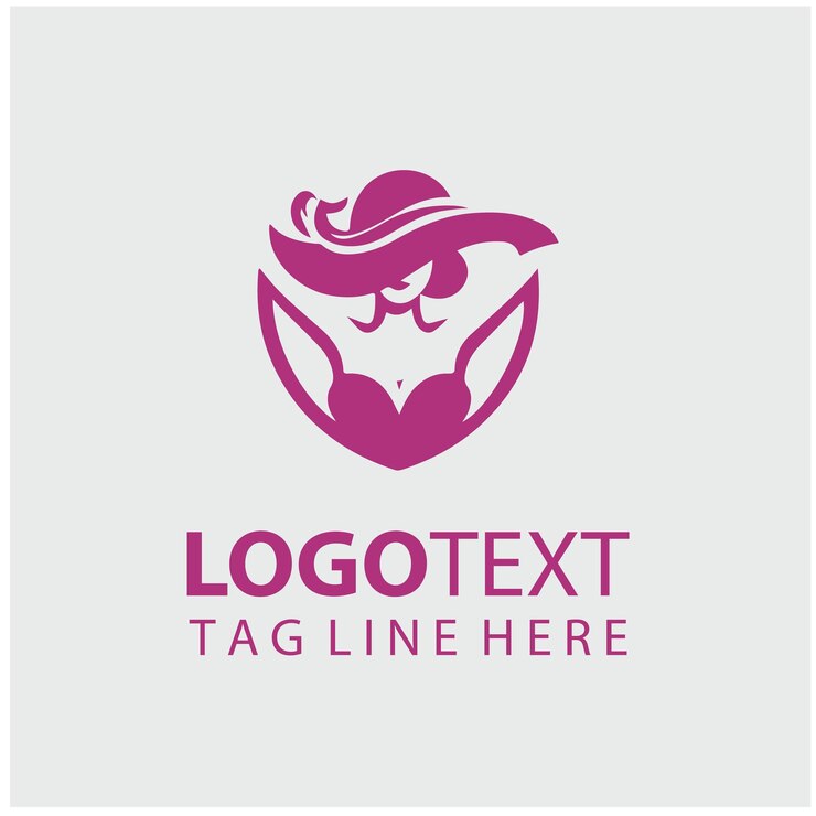 Vectorillustraties van het Retro Lady-logo