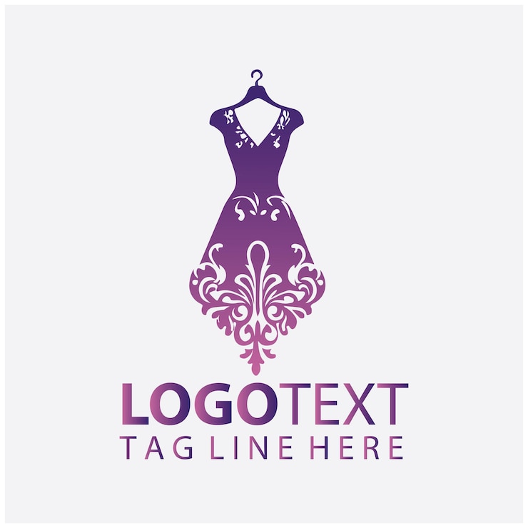 Vectorillustraties van kledingmodelogo's
