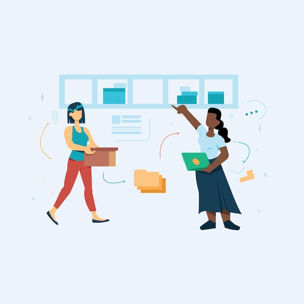 Vectorillustraties voor interactief leren