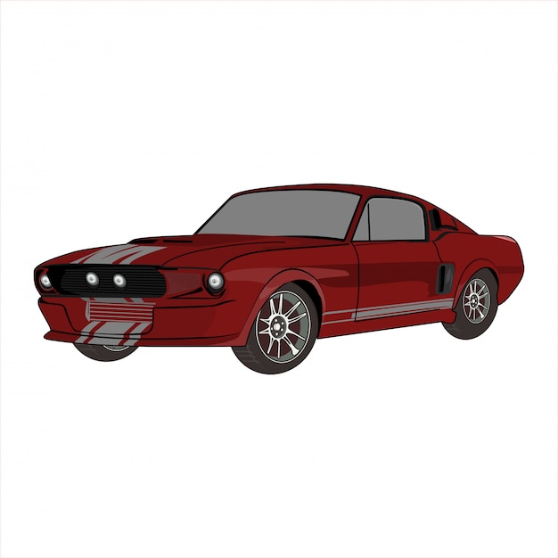 Vectorillustratiesportwagen GT 5000R