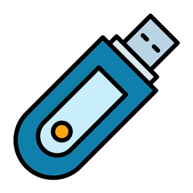 Vectorillustratiestijl van de flashdisk