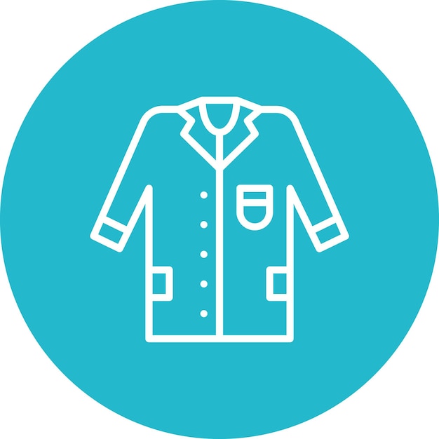 Vector vectorillustratiestijl van lab coat