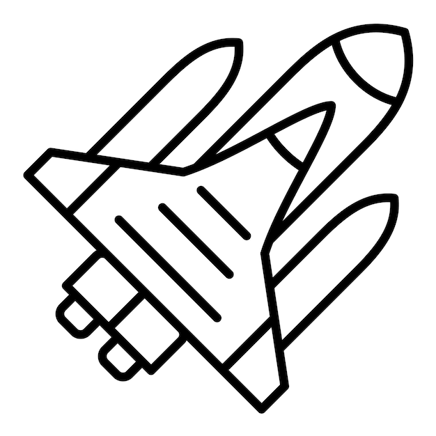 Vectorillustratiestijl van ruimteschepen