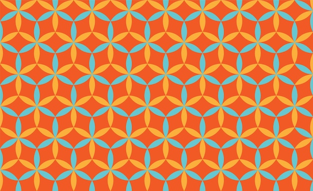 Vectorized background with a geometric pattern with a cheerful and vibrant appearance, warm tones