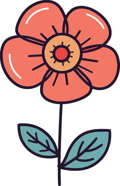 Vector vectorized blooming blissfloral elegance geïllustreerd