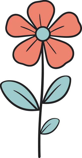 Vector vectorized blossom harmonyflower symphony geïllustreerd