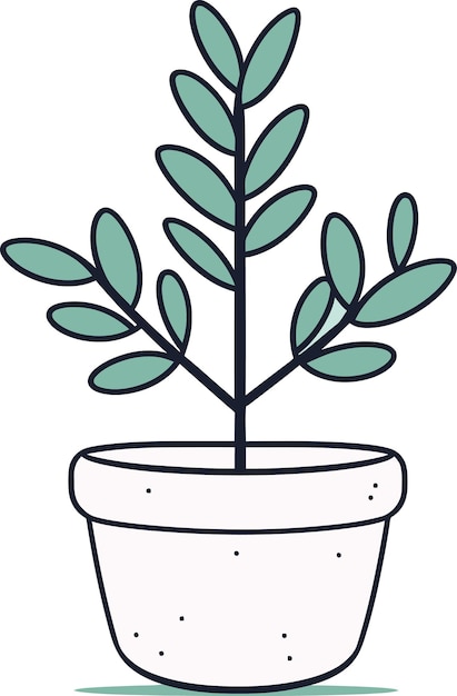 Vectorized Botanic Odyssey Navigating Plant LifeBlossom Brilliance Vibrant Plant Vectors in de kunst