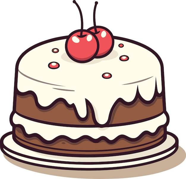 Vectorized Cake Artistry Extravaganza Heerlijke Cake Vector Collectie