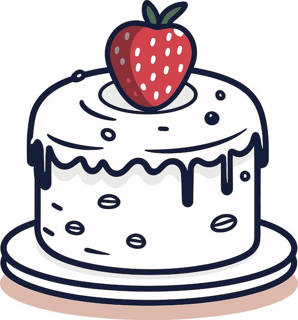 Vectorized Cake Artistry Showcased Delightful Cake Vector Collection