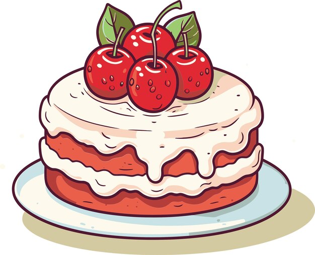 Vectorized Cake Wonders Displayed Cake Vector Marvels Displayed