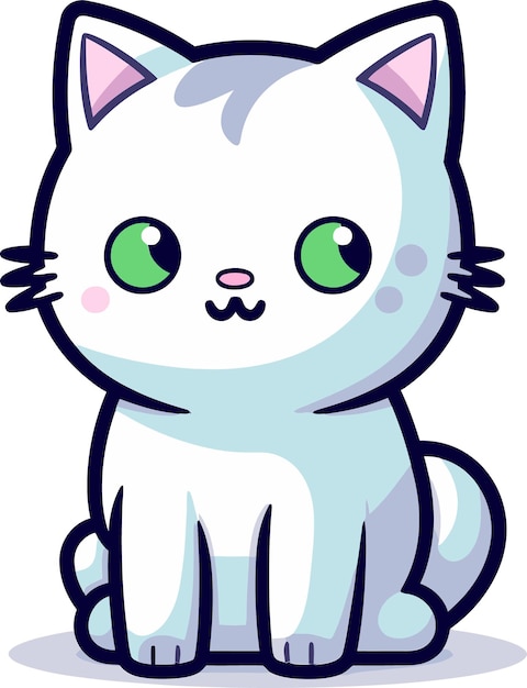 Vectorized Cuteness More Adorable Cat Artistry Illustrated Paws More Expresse Cat Vectors